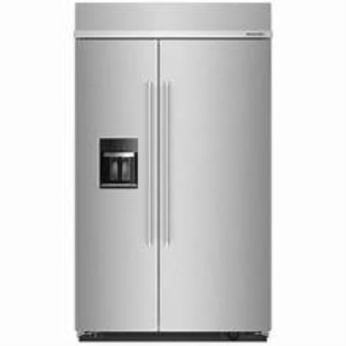 NIB KitchenAid KBSD708MSS 48 Inch Built-In Side-by-Side Stainless S Refrigerator