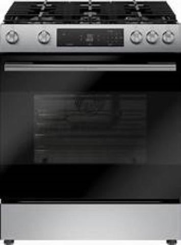 Bosch 100 Series HGF1050MUC 30 Inch Slide-In Stainless Steel Gas Range
