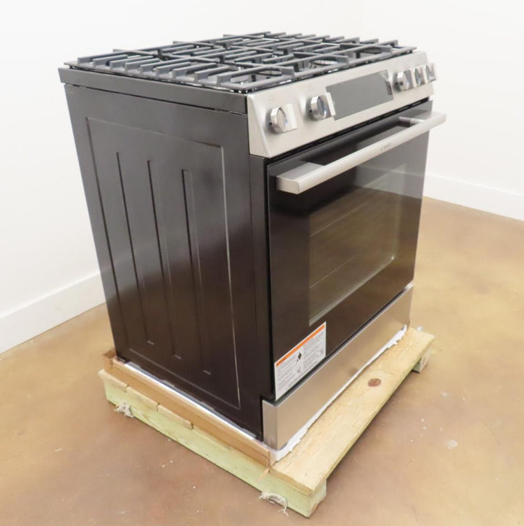 Bosch 100 Series HGF1050MUC 30 Inch Slide-In Stainless Steel Gas Range