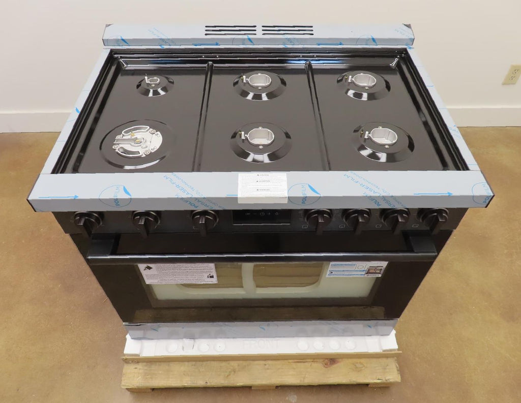 Bosch 800 Series HDS8645U 36" Duel Fuel Range with 6 Sealed Burners Images