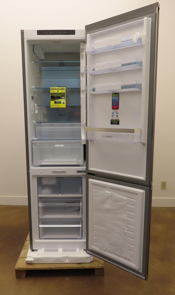 Bosch 800 Series B24CB80ESS  24" Freestanding Bottom Freezer Smart Refrigerator