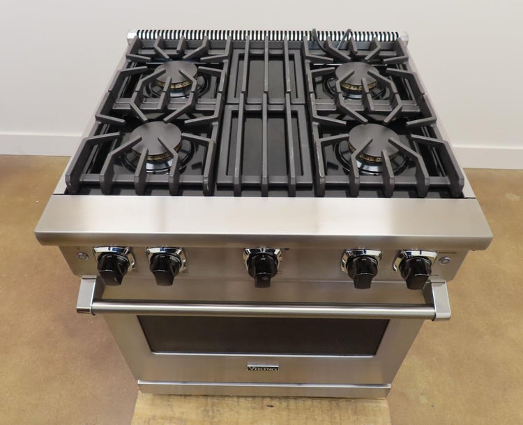 Viking Professional 5 Series 30" 4 Burners Gas Range VGR5304BSS 2024 Model