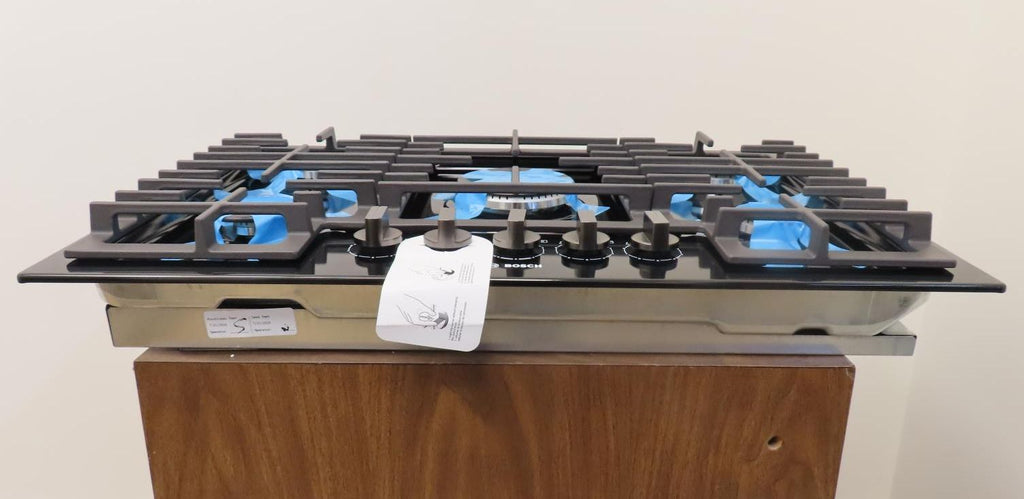 Bosch 800 Series NGM8049UC 30" Built-In Black Gas Cooktop with Bosch Warranty