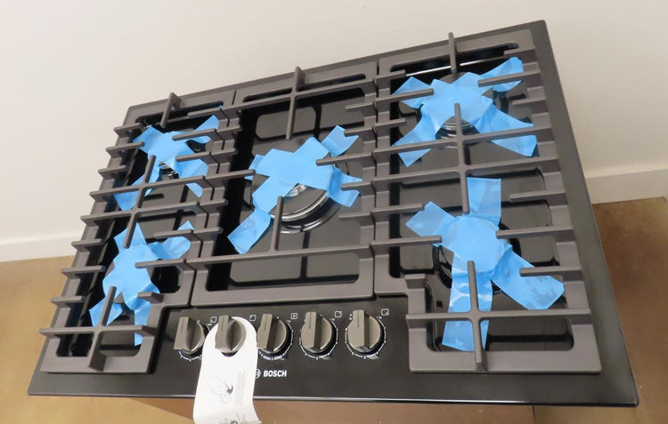 Bosch 800 Series NGM8049UC 30" Built-In Black Gas Cooktop with Bosch Warranty