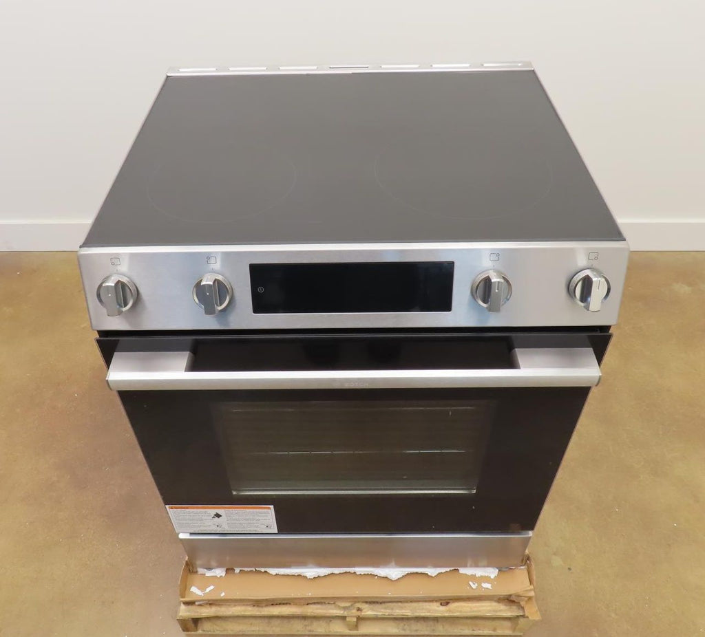 Bosch 100 Series HEF1050MU 30" Slide-In Electric Convection Range With Warranty