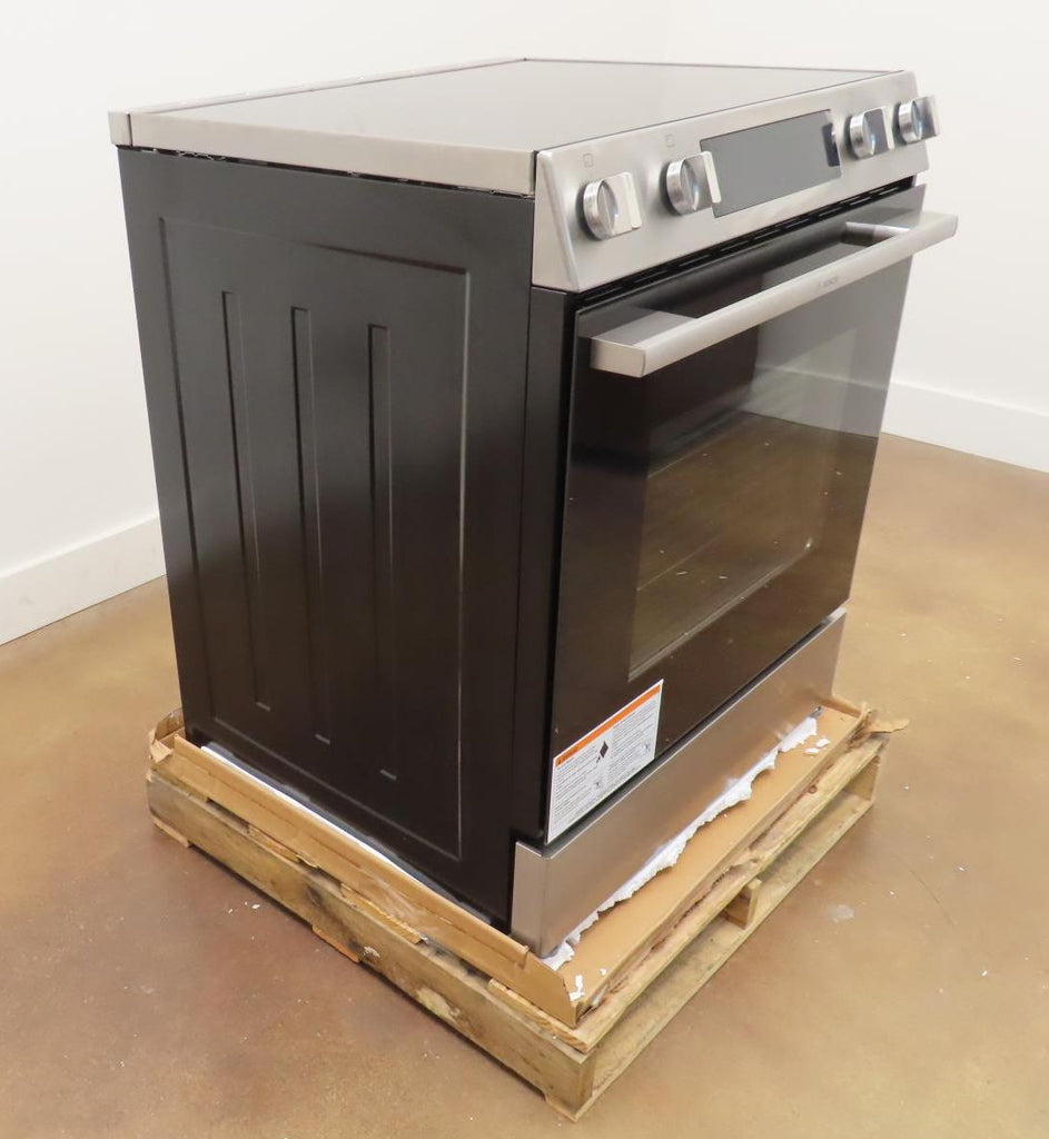 Bosch 100 Series HEF1050MU 30" Slide-In Electric Convection Range With Warranty