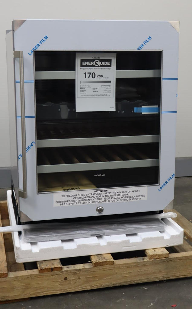 Gaggenau 24" 34 Bottle Capacity Under Counter SS Wine Storage Unit RW404761