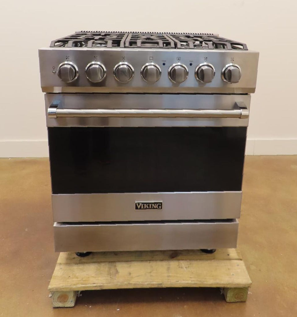 Viking 3 Series 30" 5Burners Freestanding Dual Fuel Range RVDR33025BSS 2025Model