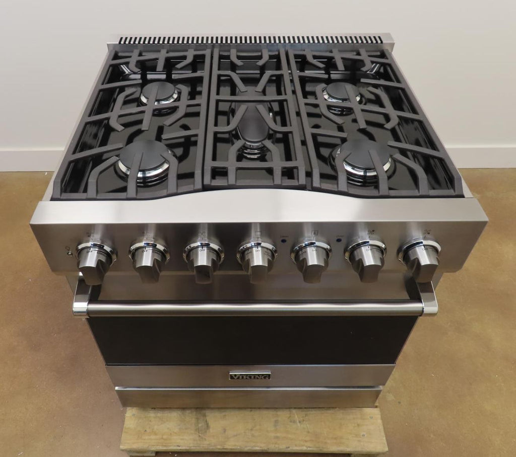Viking 3 Series 30" 5Burners Freestanding Dual Fuel Range RVDR33025BSS 2025Model