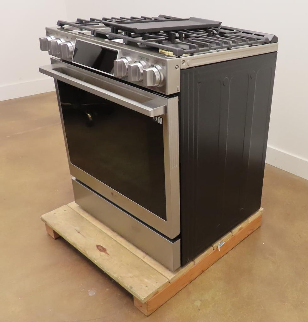 LG 30" LSDS6338F Smart 5 Sealed Burners Slide-in Stainless Dual Fuel Range