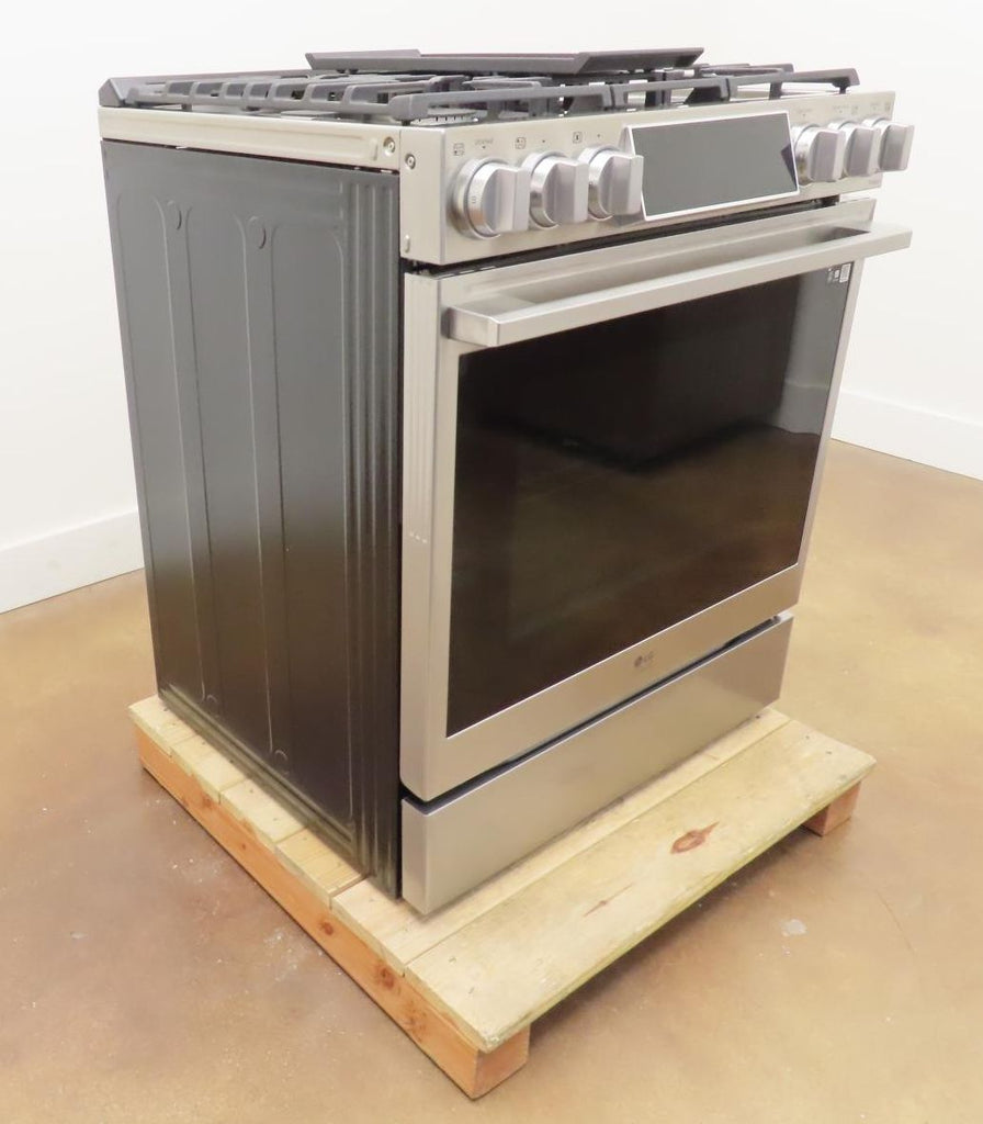 LG 30" LSDS6338F Smart 5 Sealed Burners Slide-in Stainless Dual Fuel Range