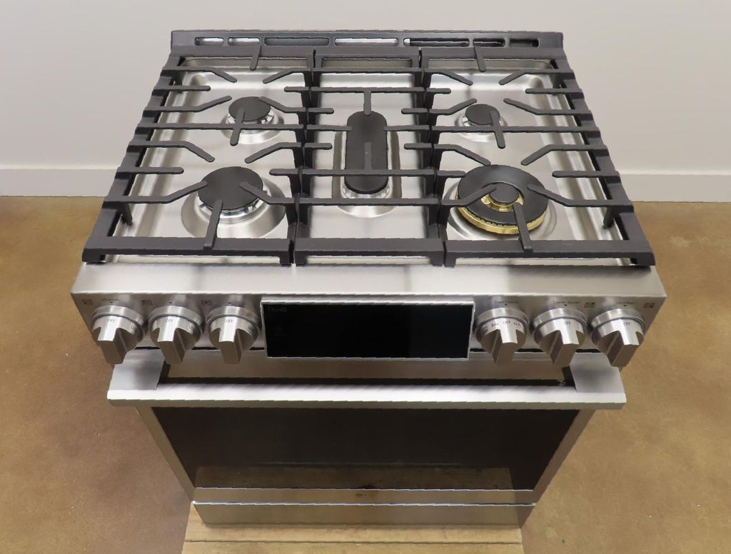 LG 30" LSDS6338F Smart 5 Sealed Burners Slide-in Stainless Dual Fuel Range