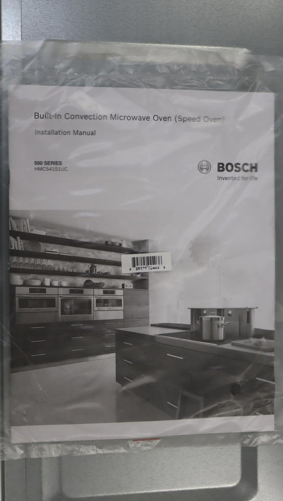 Bosch 24" 1000w SS 1.6 cu.ft. Power 2-in-1 500 Series Speed Oven HMC54151UC