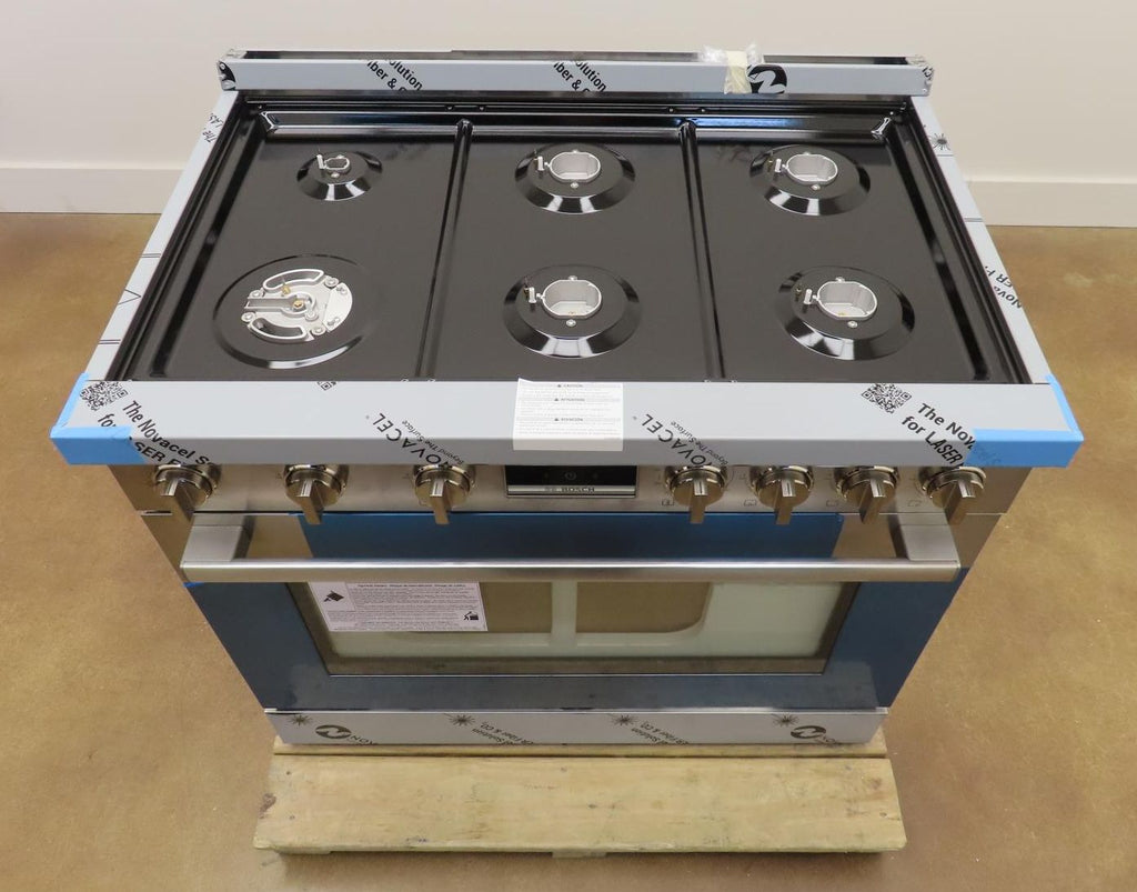 Bosch 800 Series HGS8655UC 36" Stainless Gas Range with 6 Sealed Burners Pics