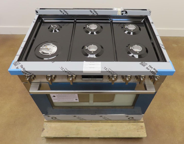 Bosch 800 Series HGS8655UC 36" Stainless Gas Range with 6 Sealed Burners Pics