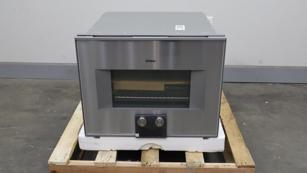 Gaggenau 400 Series 24 Inch Single Combi-Steam Smart Electric Wall Oven BS475612