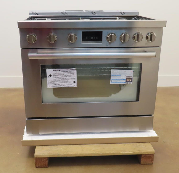 Bosch 800 Series HDS8655U 36" 6 Burner Dual Fuel Convection Range