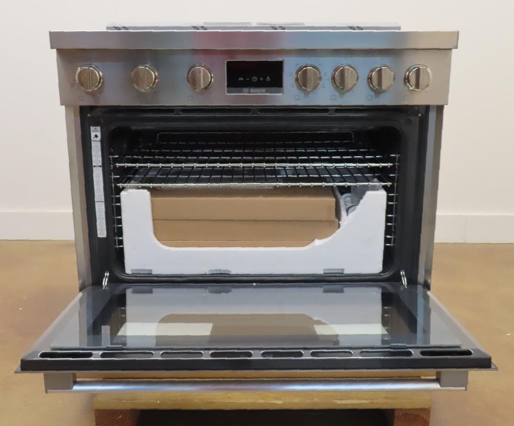 Bosch 800 Series HDS8655U 36" 6 Burner Dual Fuel Convection Range