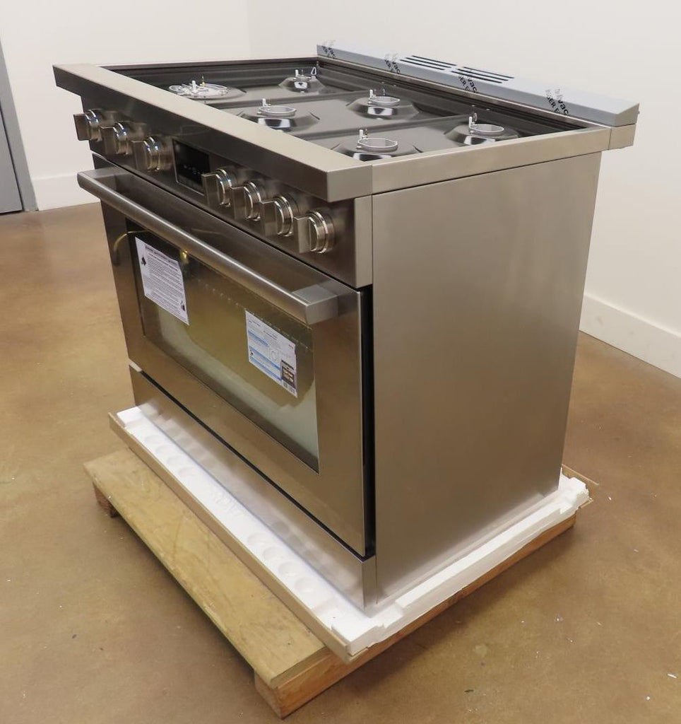 Bosch 800 Series HDS8655U 36" 6 Burner Dual Fuel Convection Range