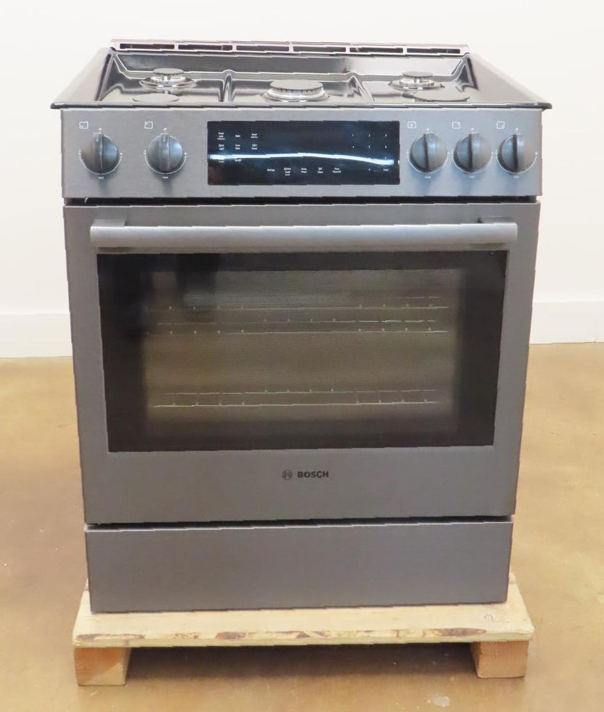 Bosch 800 Series HGI8046UC 30" Slide-In Gas Black Stainless Range Full Warranty