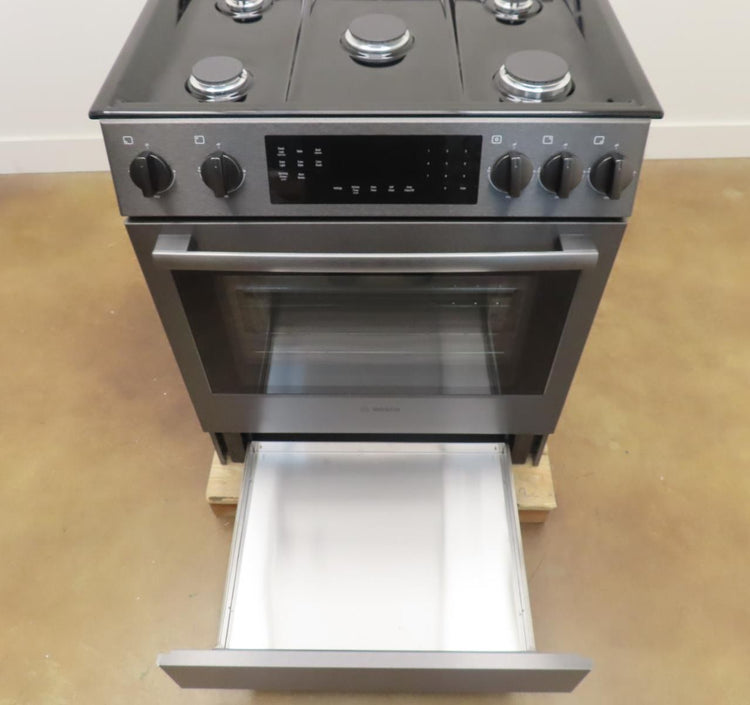 Bosch 800 Series HGI8046UC 30" Slide-In Gas Black Stainless Range Full Warranty