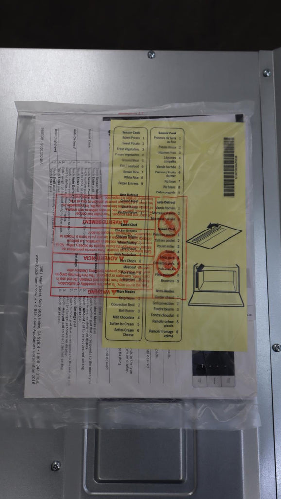 Bosch Benchmark Series 30" 1.6 cu. ft. 10 Power Levels SS Speed Oven HMCP0252UC