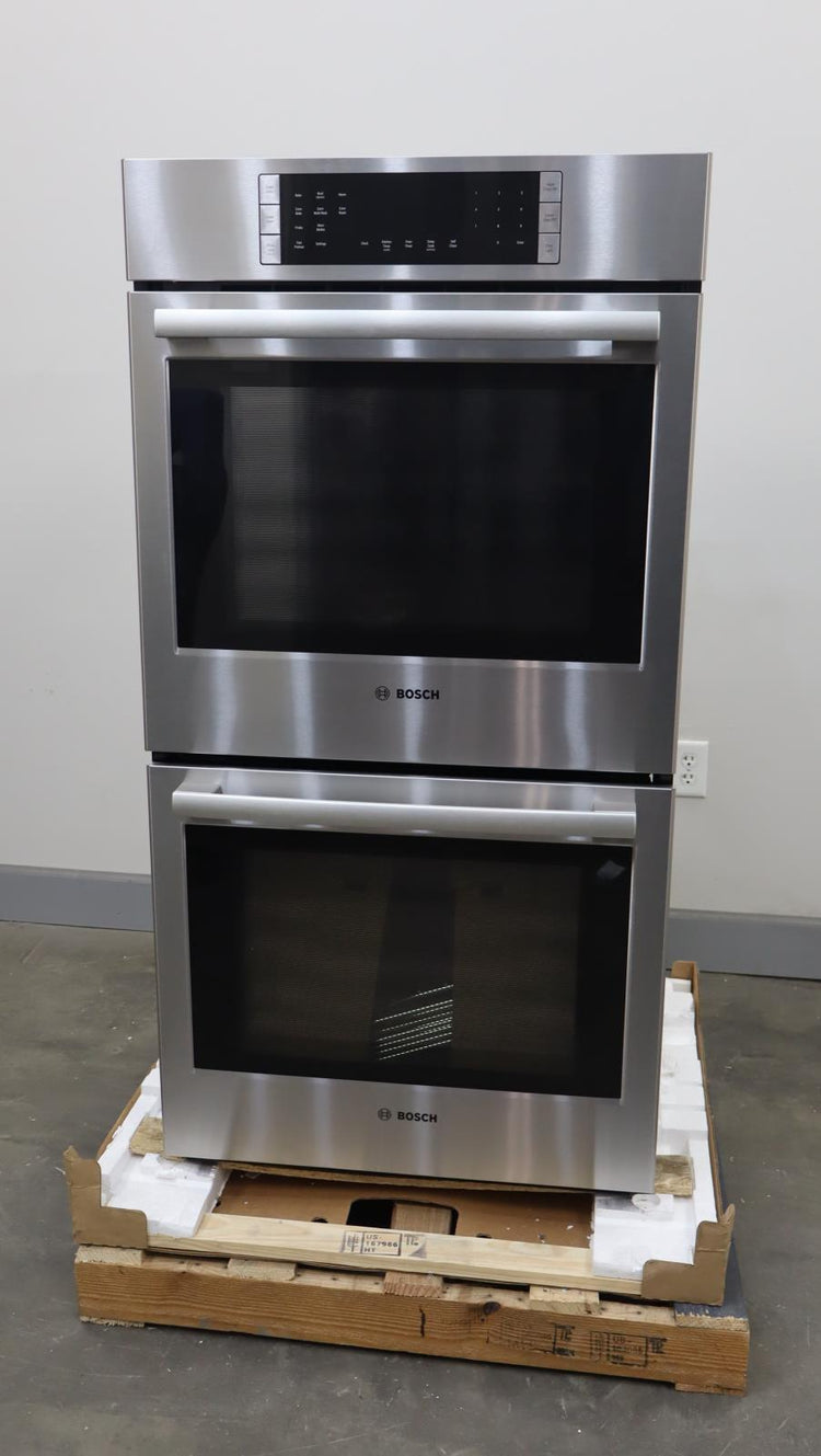 Bosch 800 Series 27" Stainless 12 Modes Double Electric Wall Oven HBN8651UC
