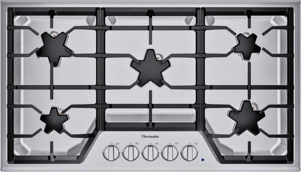 Thermador Masterpiece Series 36" Stainless 5 Sealed Burner Cooktop SGSX365TS