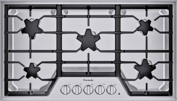 Thermador Masterpiece Series 36" Stainless 5 Sealed Burner Cooktop SGSX365TS