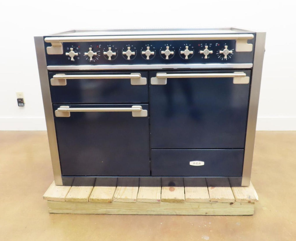 AGA Elise AEL481ININD 48" Freestanding Induction Indigo Range Triple Oven