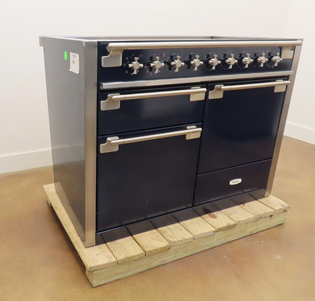 AGA Elise AEL481ININD 48" Freestanding Induction Indigo Range Triple Oven