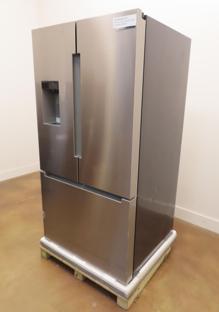 Bosch 100 Series B36FD10ENS 36" Freestanding French Door Smart Refrigerator Pics