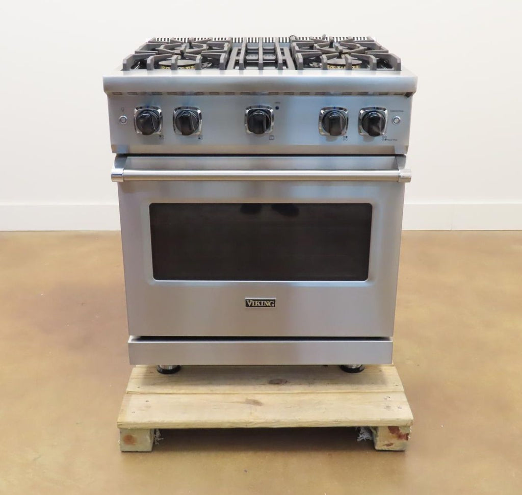 Viking Professional 5 Series 30" 4 Burners Gas Range VGR5304BSS 2025 Model