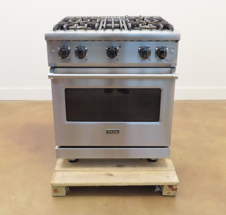 Viking Professional 5 Series 30" 4 Burners Gas Range VGR5304BSS 2025 Model