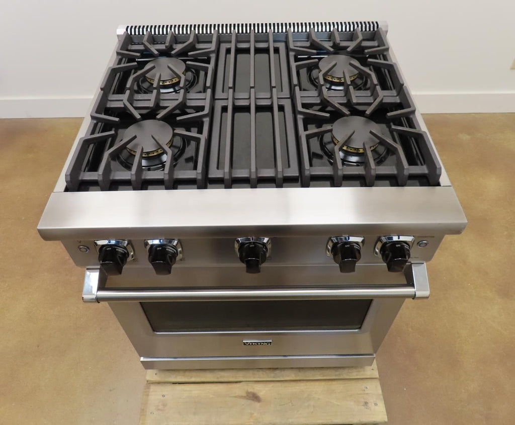 Viking Professional 5 Series 30" 4 Burners Gas Range VGR5304BSS 2025 Model