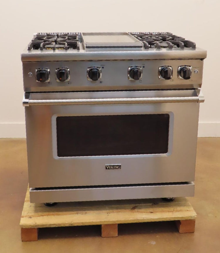Viking 5 Series VGR5364GSS 36" Freestanding Professional Gas Range 2025 Model