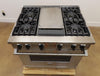 Viking 5 Series VGR5364GSS 36" Freestanding Professional Gas Range 2025 Model