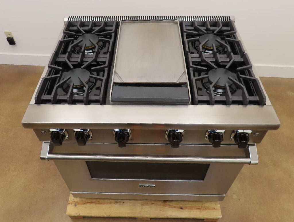 Viking 5 Series VGR5364GSS 36" Freestanding Professional Gas Range 2025 Model