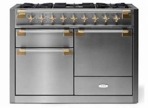 AGA Elise Series Classic Color Col AEL481DFABSS 48" Freestanding Dual Fuel Range