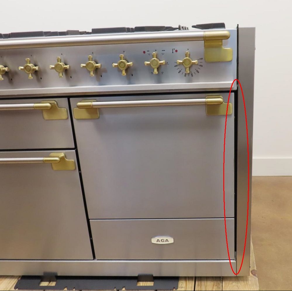 AGA Elise Series Classic Color Col AEL481DFABSS 48" Freestanding Dual Fuel Range