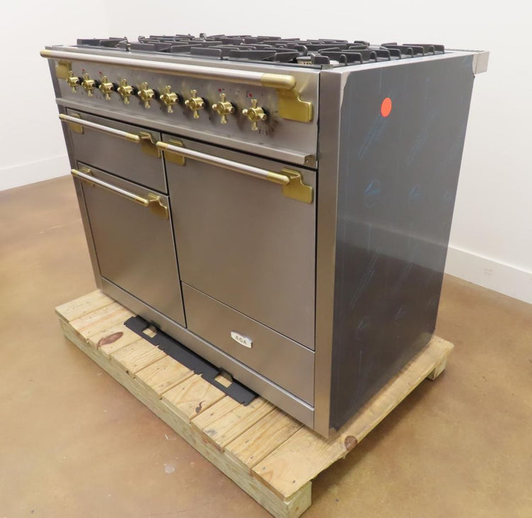 AGA Elise Series Classic Color Col AEL481DFABSS 48" Freestanding Dual Fuel Range