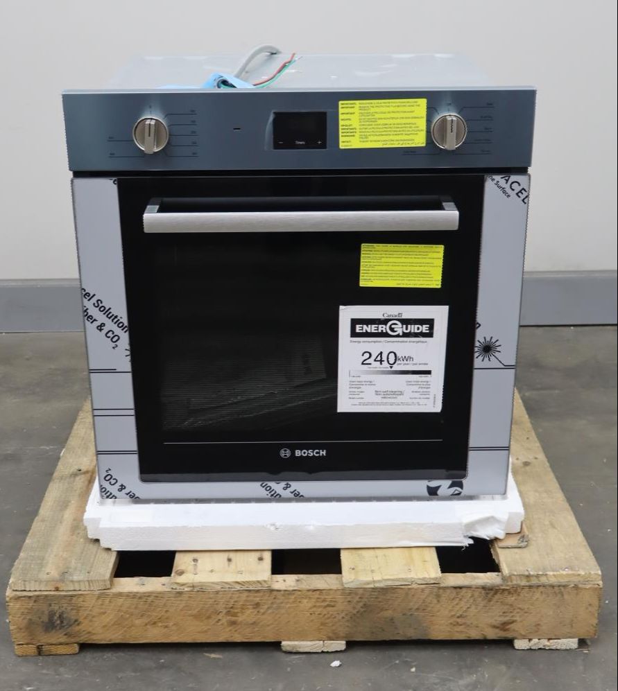 Bosch 4 Inch Stainless Single Electric Convection 500 Series Wall Oven HBE5453UC