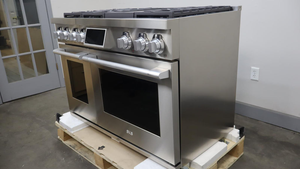 Signature Kitchen Suite 48" Double Oven Dual Fuel Convection Range SKSDR480GS