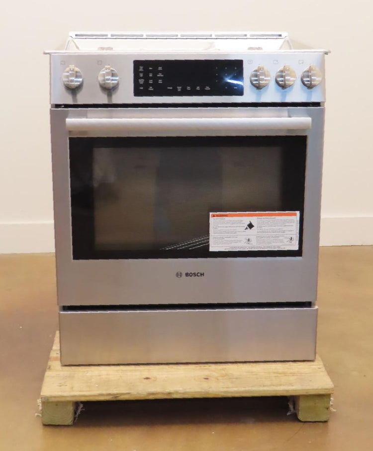 Bosch 800 Series HDI8056U 30" Slide-In Dual Fuel Stainless Steel Range