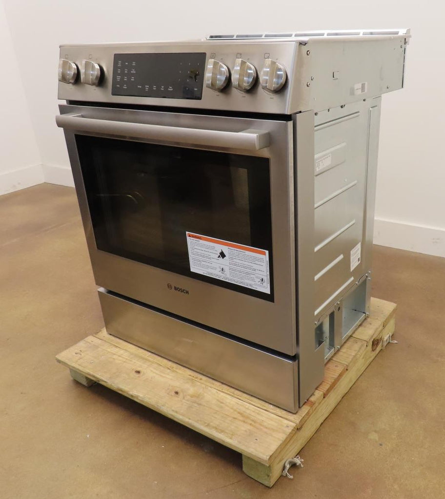 Bosch 800 Series HDI8056U 30" Slide-In Dual Fuel Stainless Steel Range