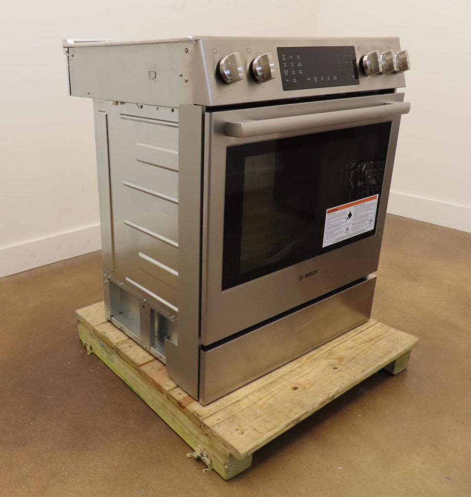Bosch 800 Series HDI8056U 30" Slide-In Dual Fuel Stainless Steel Range