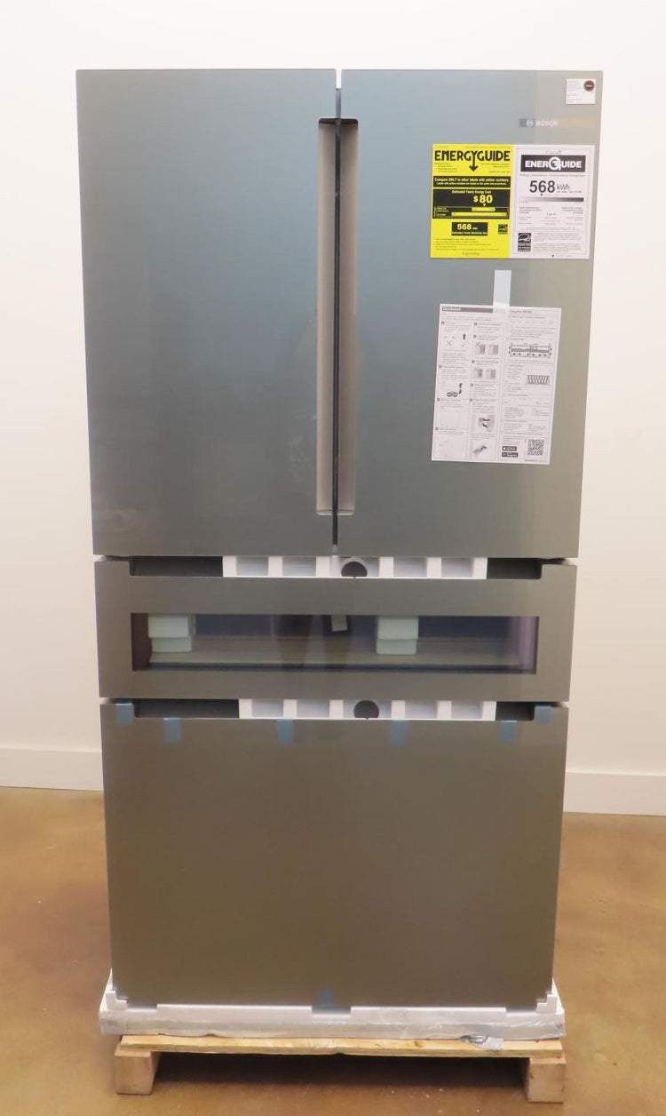Bosch 800 Series B36CL81ENG 36" Freestanding French Door Smart Refrigerator Pics
