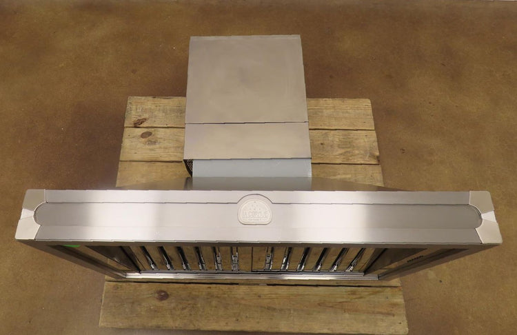 La Cornue CornuFe 90 H9IN 36 Inch Wall Mount Ducted Stainless Steel Hood