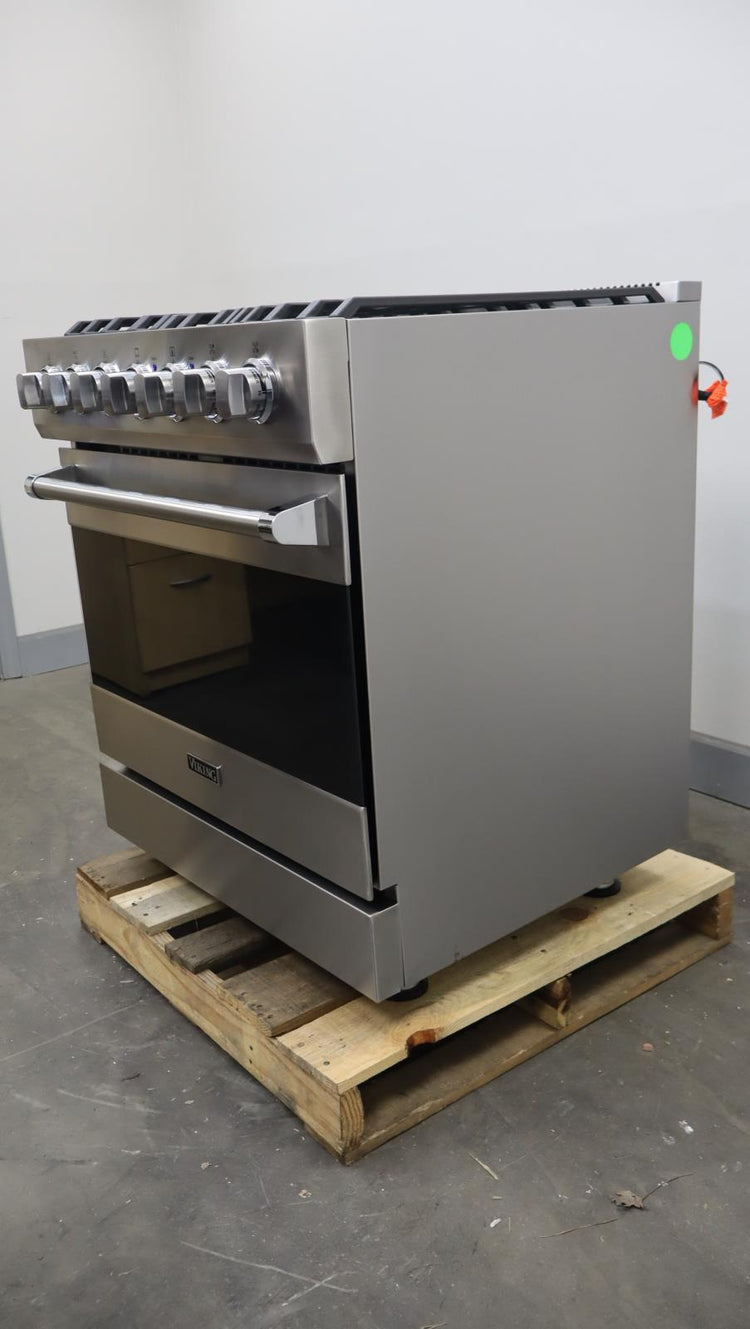 Viking 3 Series '24 30" 5 Sealed Burners Freestanding Gas Range RVGR33025BSS