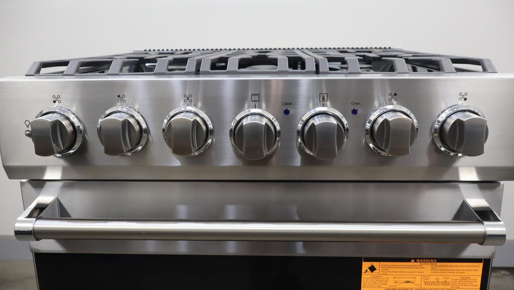 Viking 3 Series 30" 5 Sealed Burners Freestanding Dual Fuel Range RVDR33025BSSLP